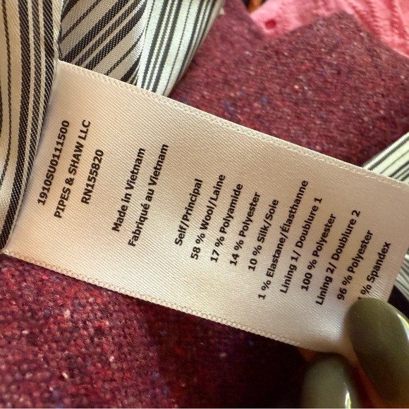 Veronica Beard Women Blazer Farley Wool Blend Berry Dickey Jacket - Picture 8 of 11